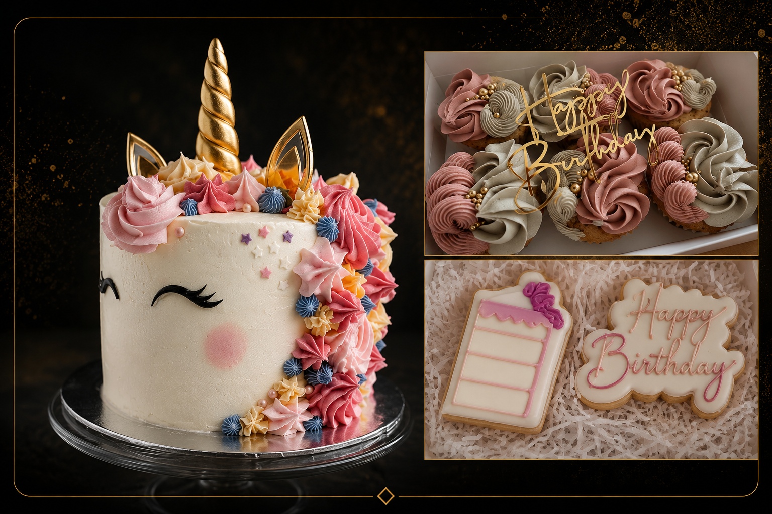Signature Sweets cakes, cupcakes and cookies
